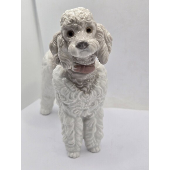 Vintage Rare LLADRO Wooly Poodle Dog Figurine Matte Spain